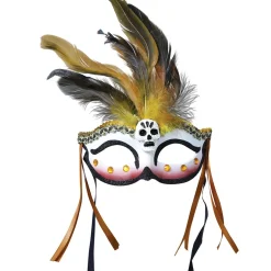 Antifaz de Vudú Plumas