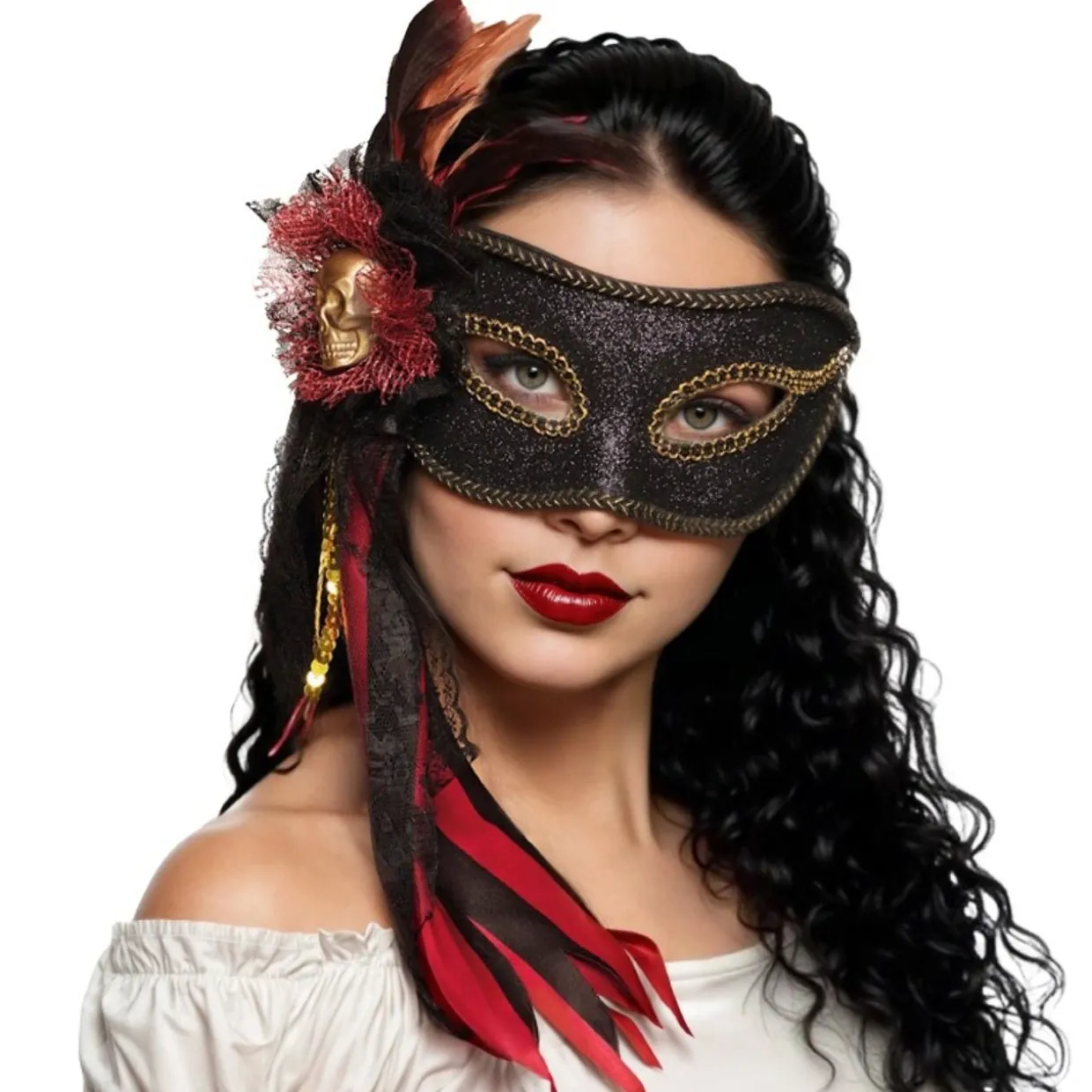 Antifaz Veneciano Pirata