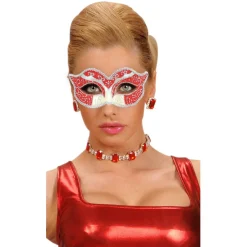 Antifaz Veneciano Rojo