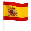 Bandera de España con palo 30cm