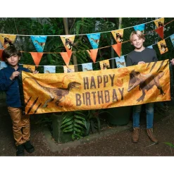 Bandera Dinosaurio Rex de Cumpleaños