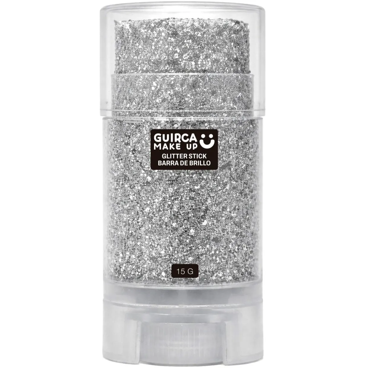 Barra de Maquillaje Glitter Purpurina Plata