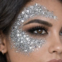 Barra de Maquillaje Glitter Purpurina Plata