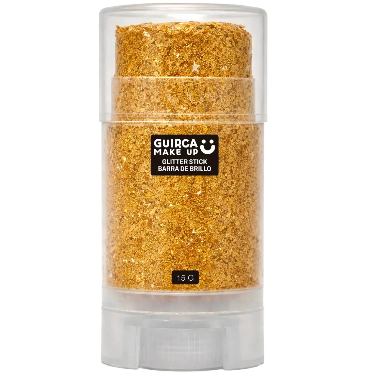 Barra de Maquillaje Glitter Purpurina Dorada
