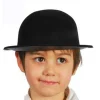 Bombín Flocado Negro infantil