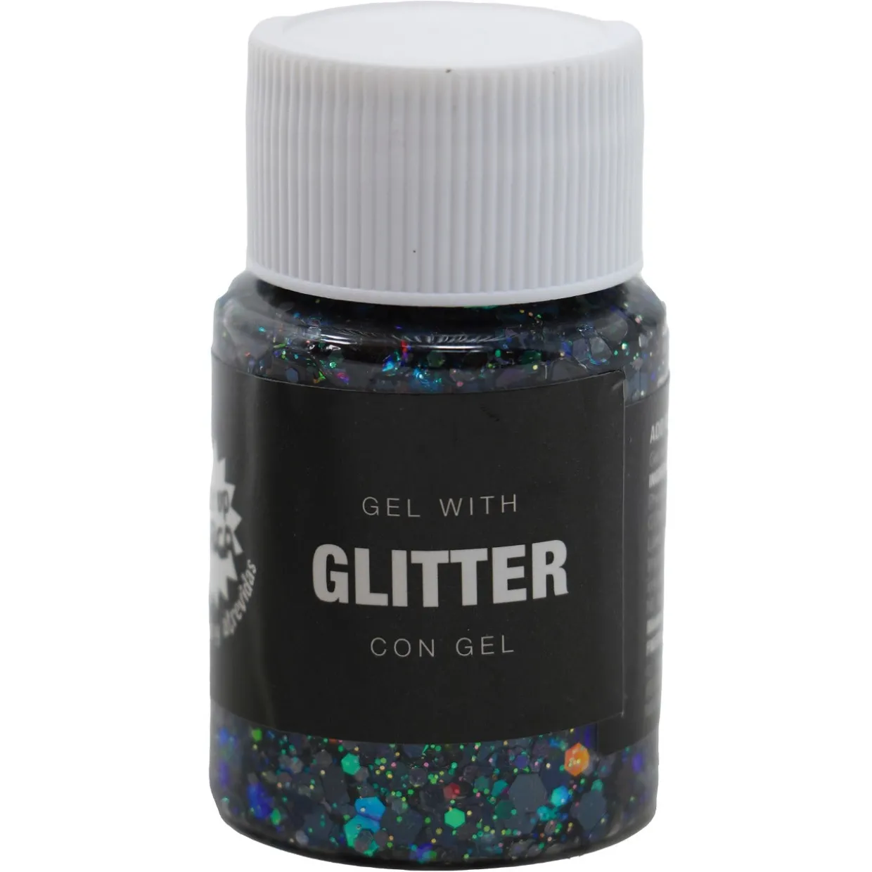 Bote de Glitter en Gel Azul