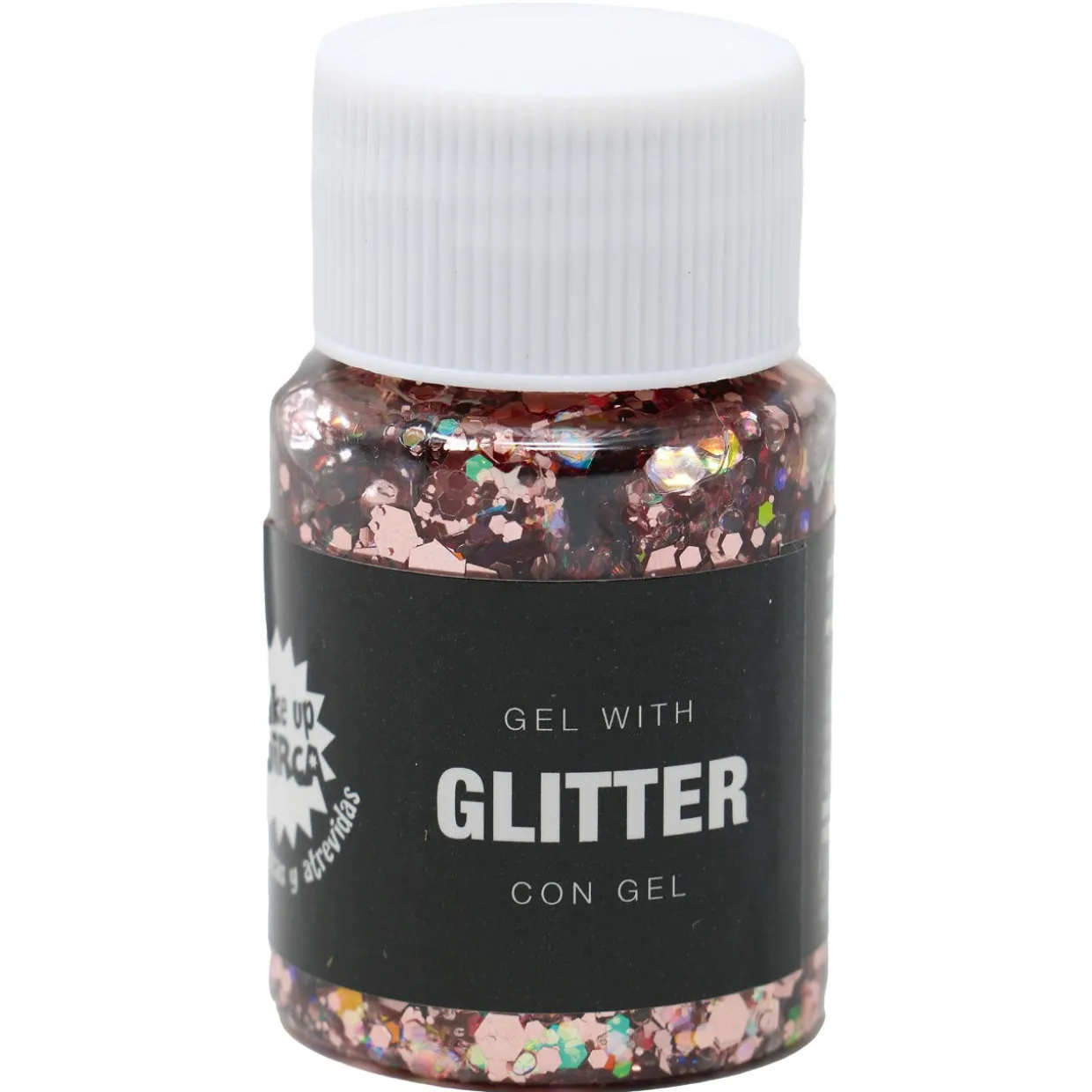 Bote de Glitter en Gel Rosa