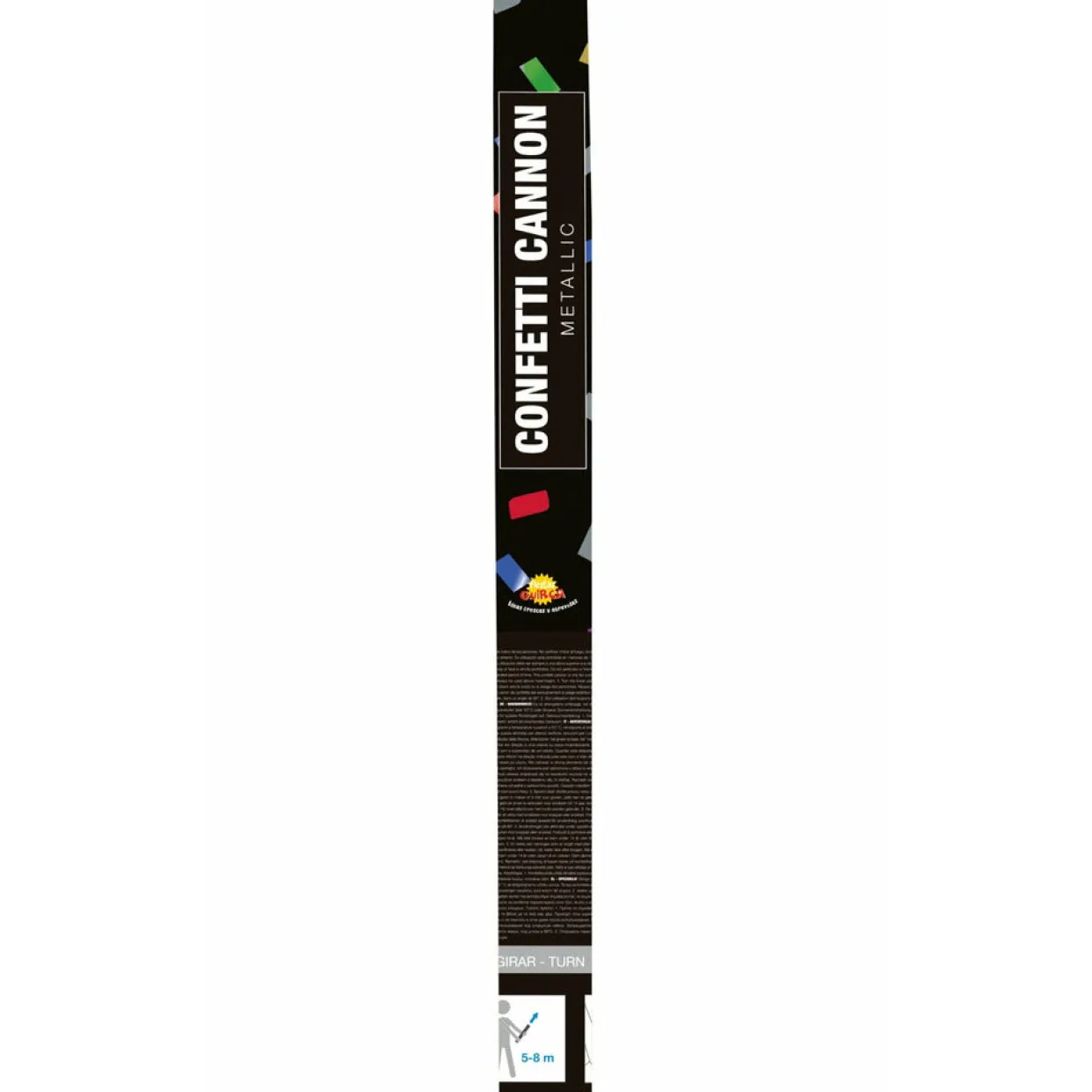 Cañón Confeti Multicolor Metalizado