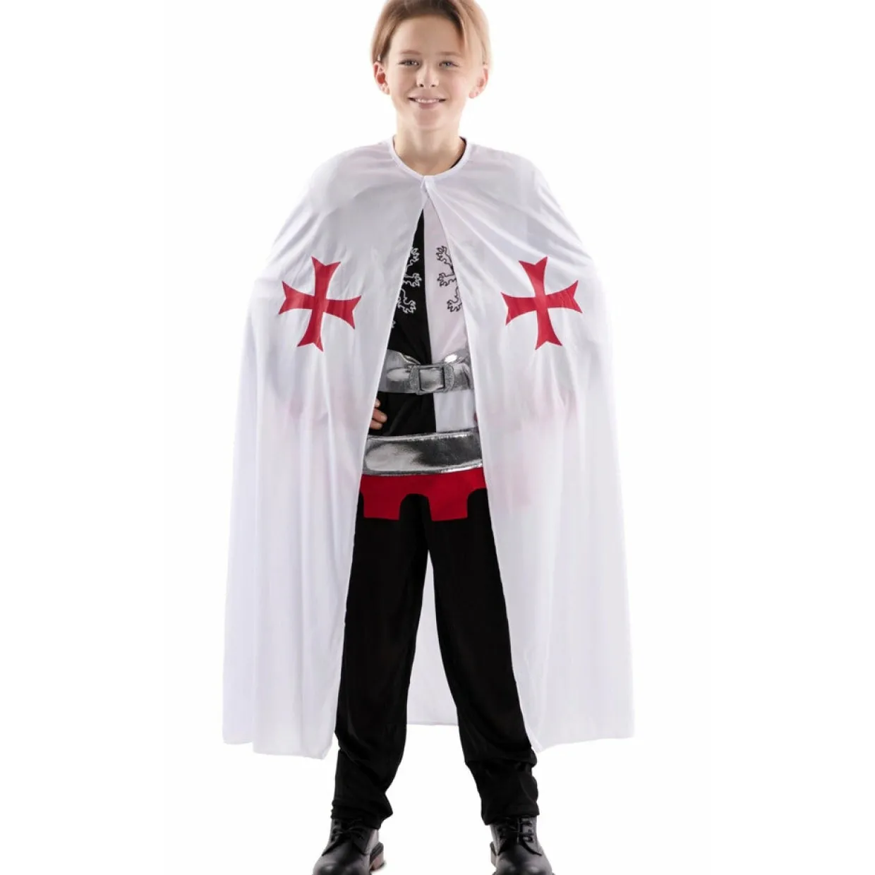 Capa de Caballero Medieval Blanca infantil