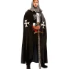 Capa de Caballero Medieval Negra