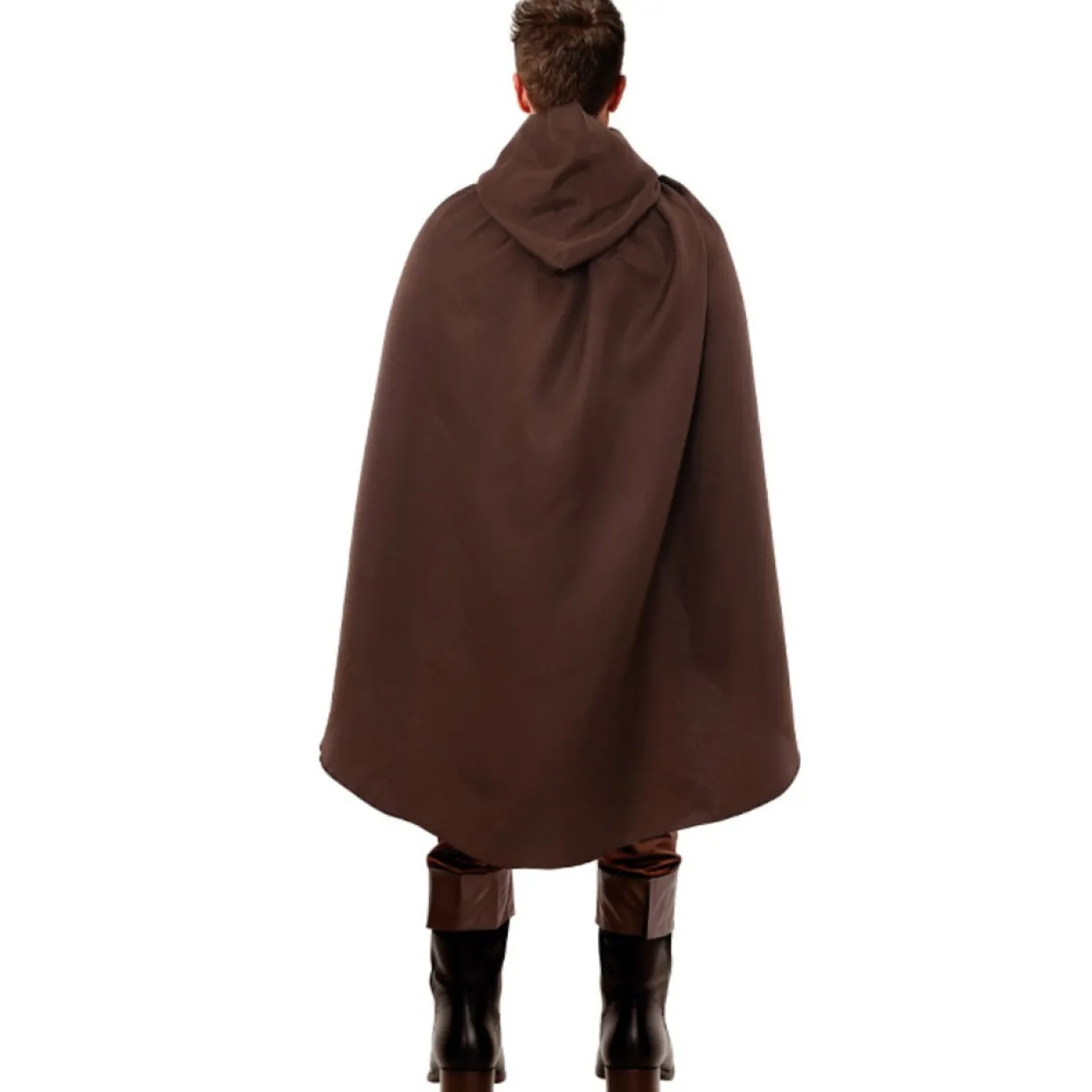 Capa Medieval Marrón con Capucha