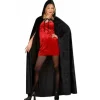 Capa Negra Capucha Terciopelo
