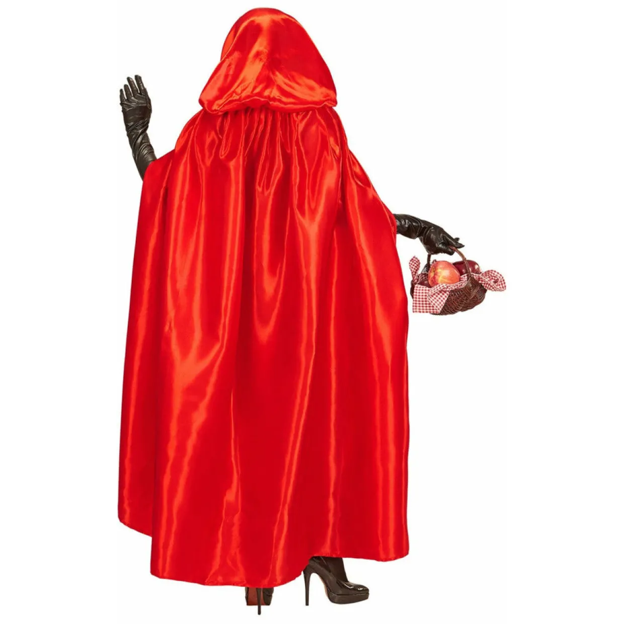 Capa Roja Capucha Raso