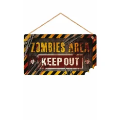 Cartel Zombie de Madera