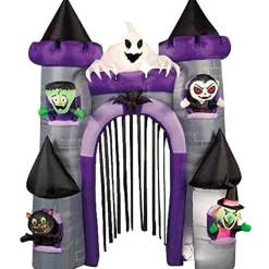 Castillo de Halloween Hinchable Led