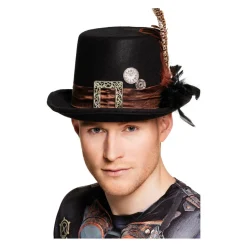 Chistera de Steampunk con Pluma