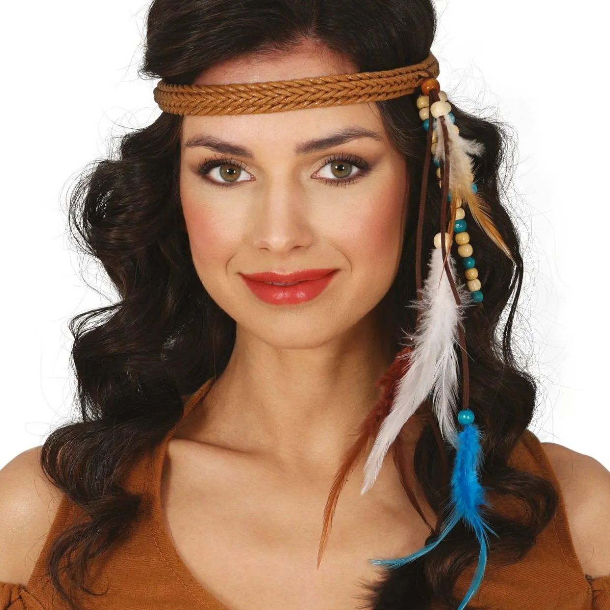 Cinta de India con Plumas