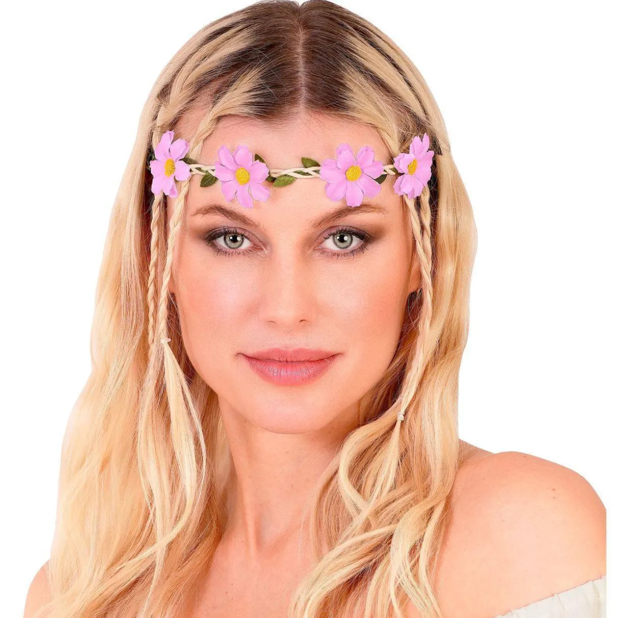 Corona de Flores Lila Clásica