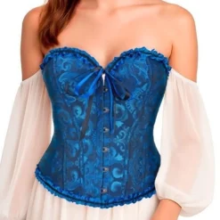 Corset Azul Palacio con Lazo