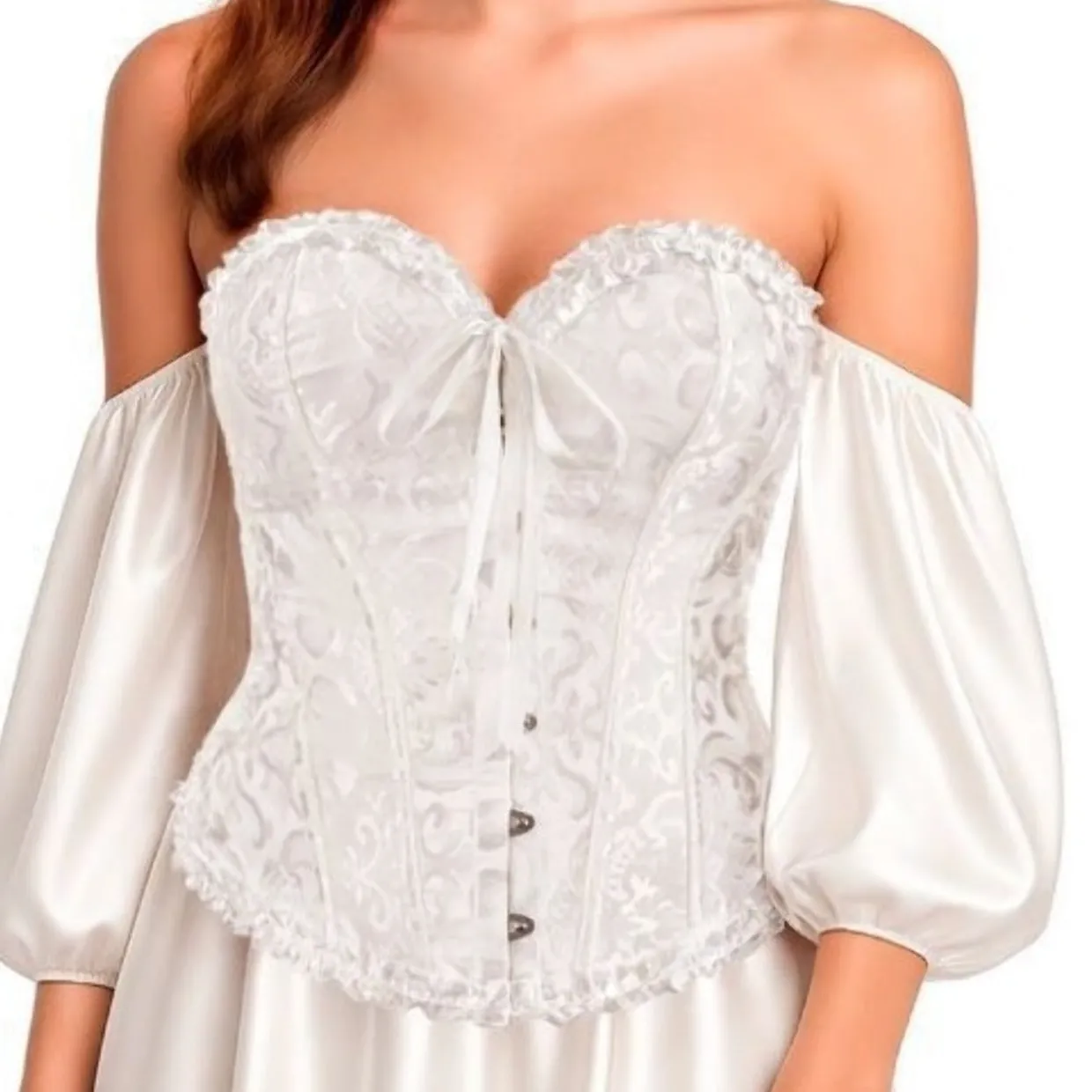 Corset Blanco Palacio con Lazo