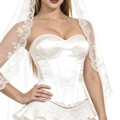 Corset Blanco Satén
