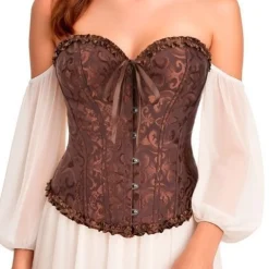 Corset Marrón Palacio con Lazo