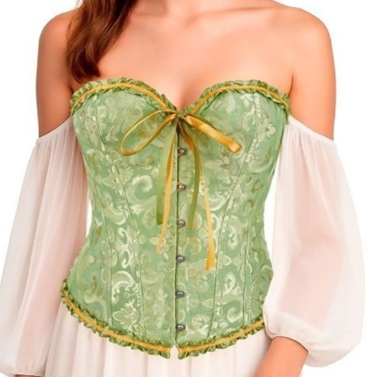 Corset Verde Palacio con Lazo