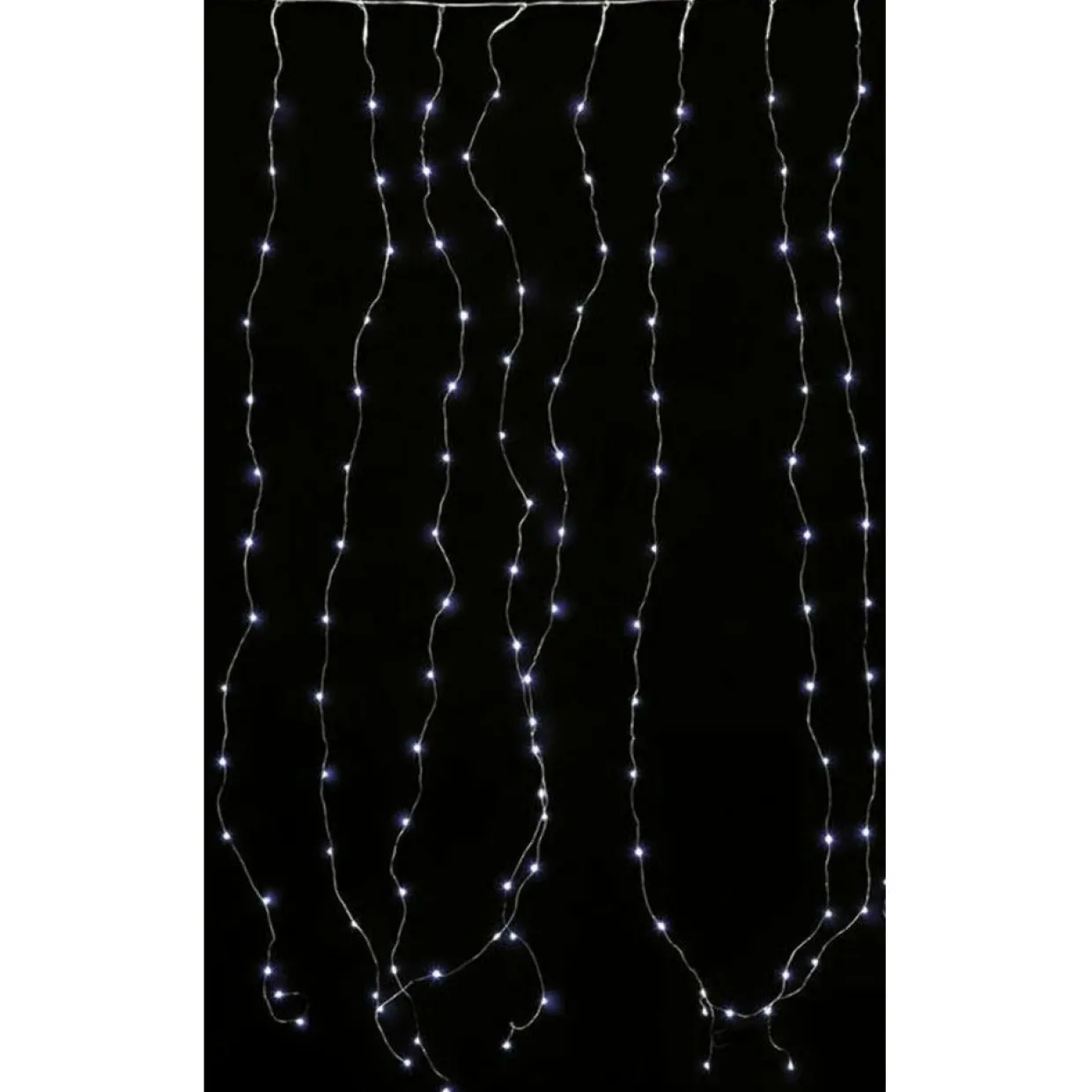 Cortina de Luces 2x1,5m Blanco Frío 300 Led Ext.