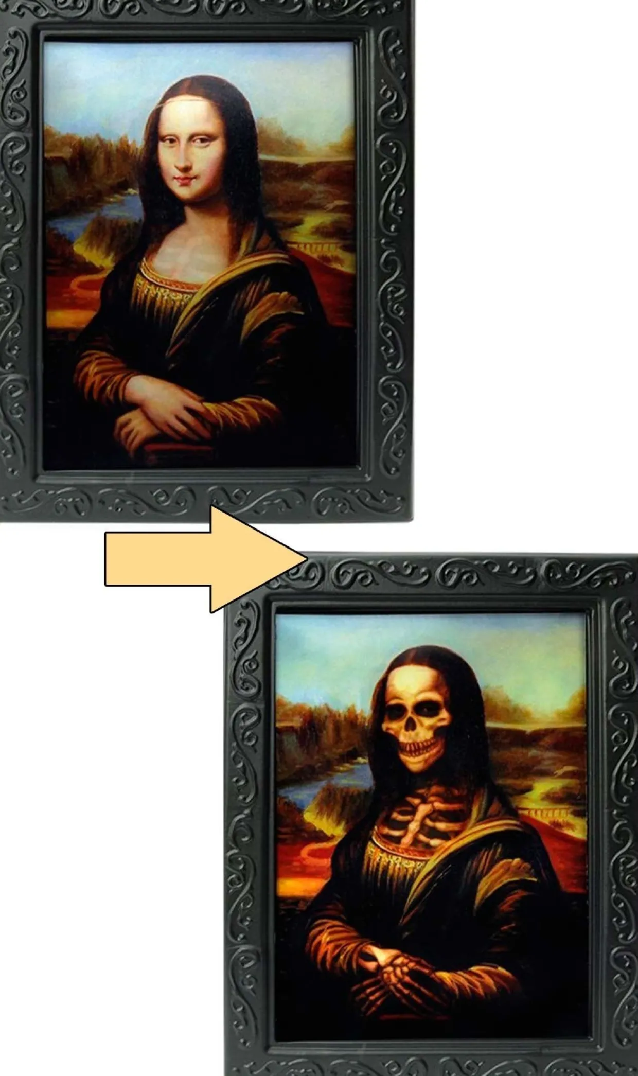 Cuadro Terror Monalisa pequeño