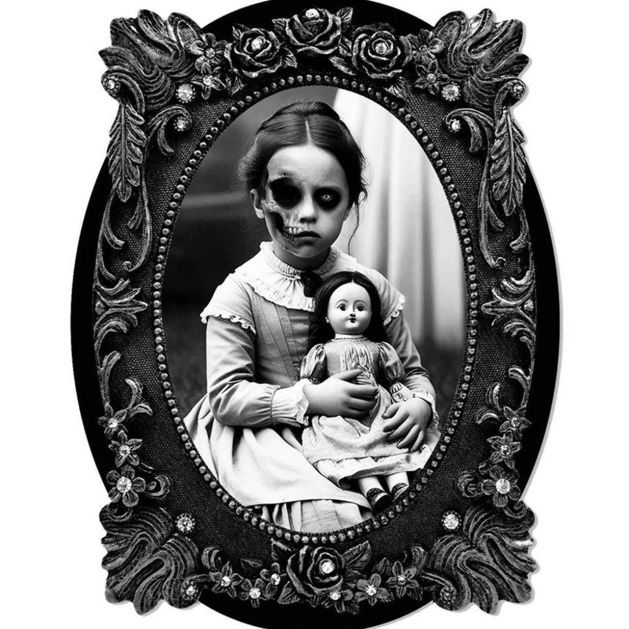 Decoración Adhesiva Cuadro Niña Terrorífica