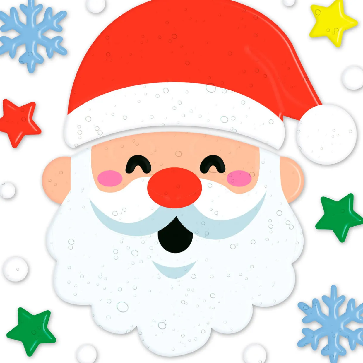 Decoración de Gel Santa Claus