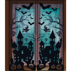 Decoración de Ventana Bruja Siniestra