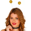 Diadema de Bolas Doradas Purpurina