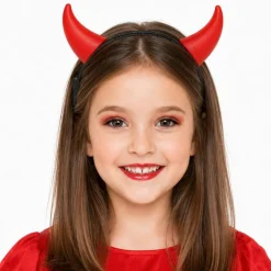 Diadema de Diablesa Roja Luminosa infantil