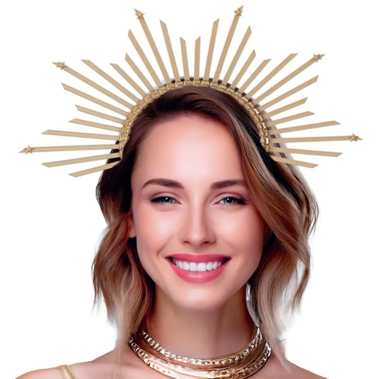 Diadema de Diosa Dorada