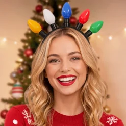 Diadema de Navidad Bombillas Luminosas
