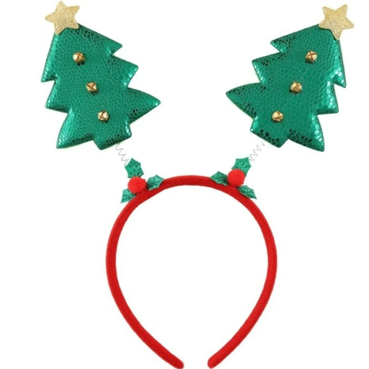 Diadema de Navidad Árboles Verdes