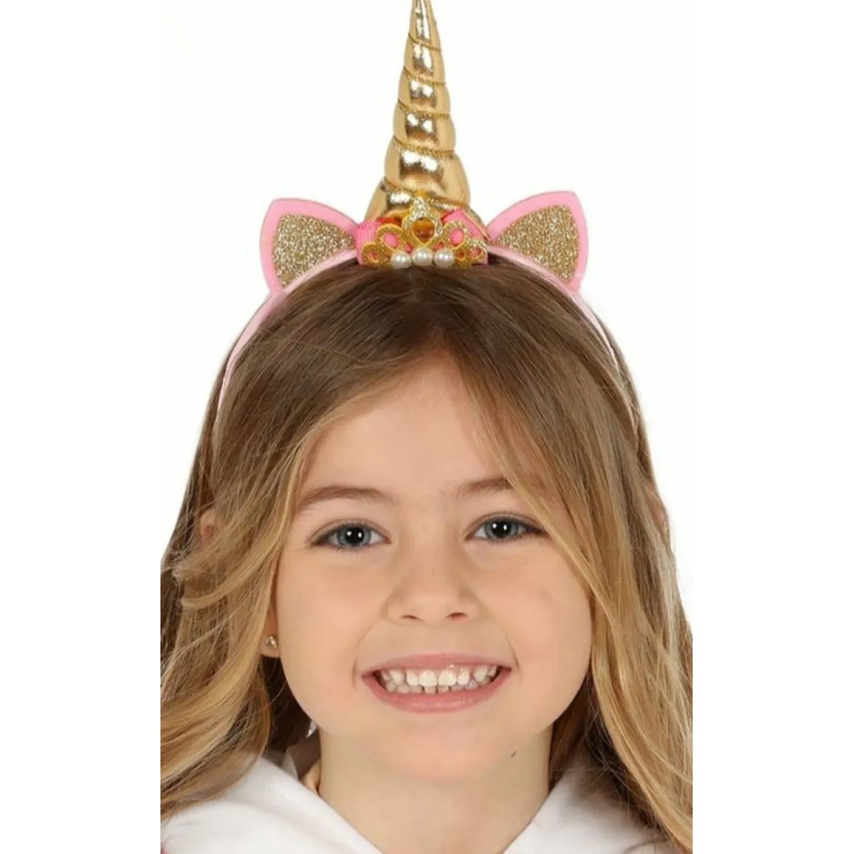 Diadema de Unicornio Dorada infantil