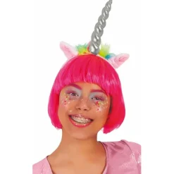 Diadema de Unicornio Mágico Plateada