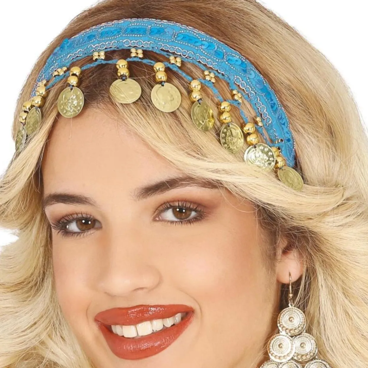 Diadema de Zíngara Turquesa