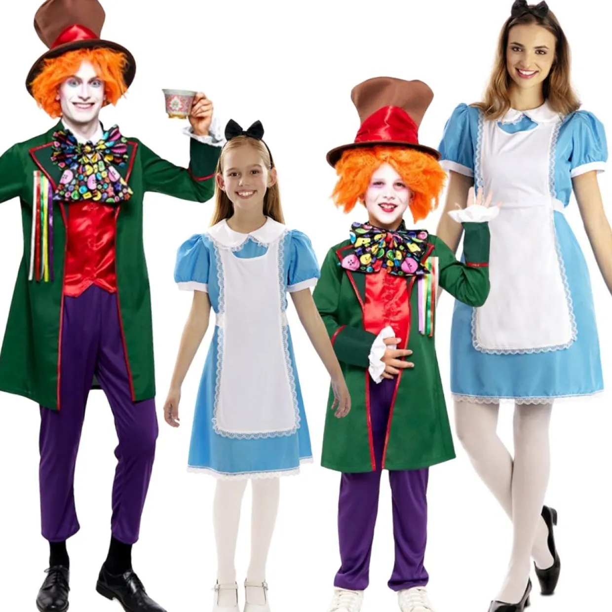 Disfraces en grupo de Alicia y Sombrerero