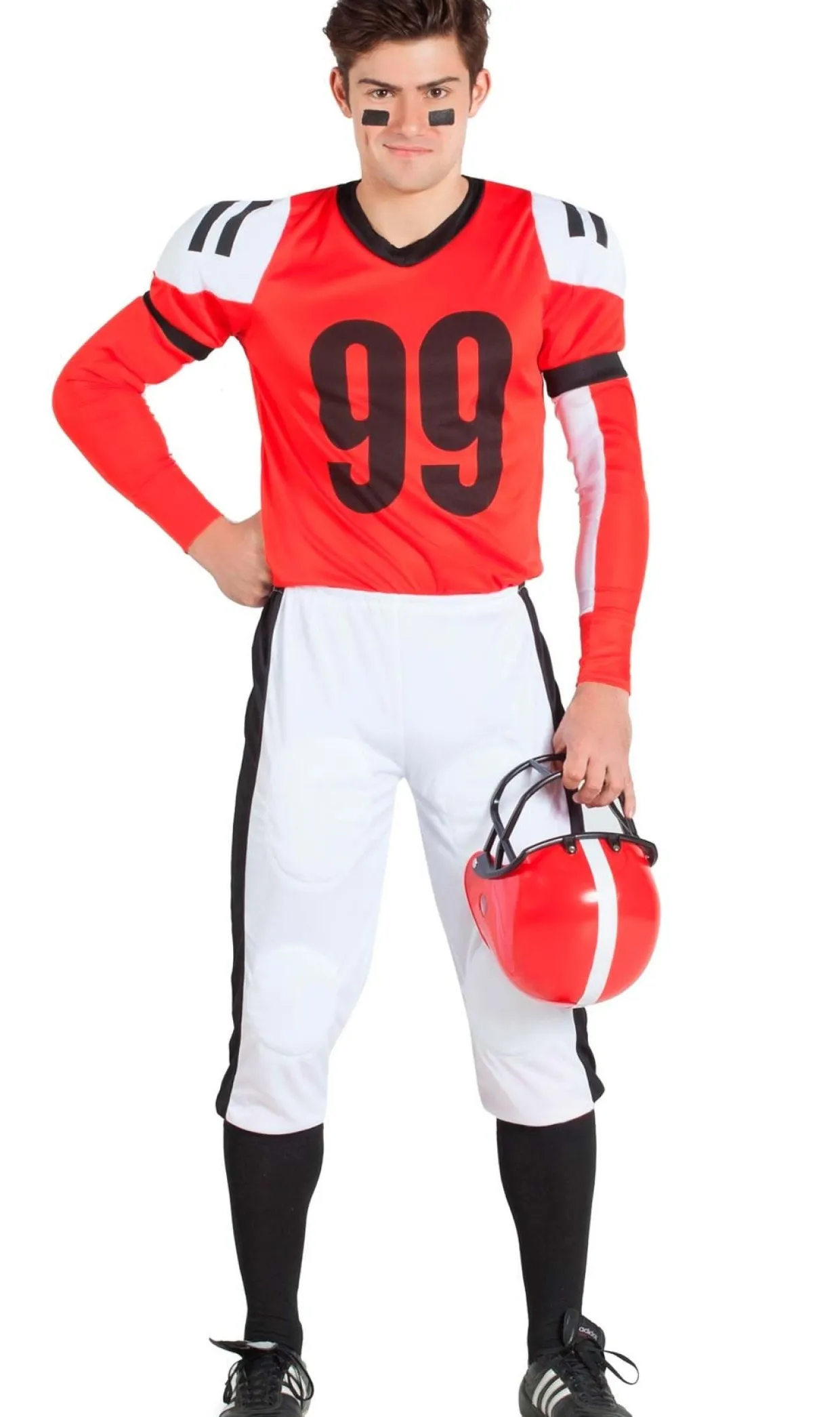 Disfraces en Grupo de Animadoras y Jugadores Rojos