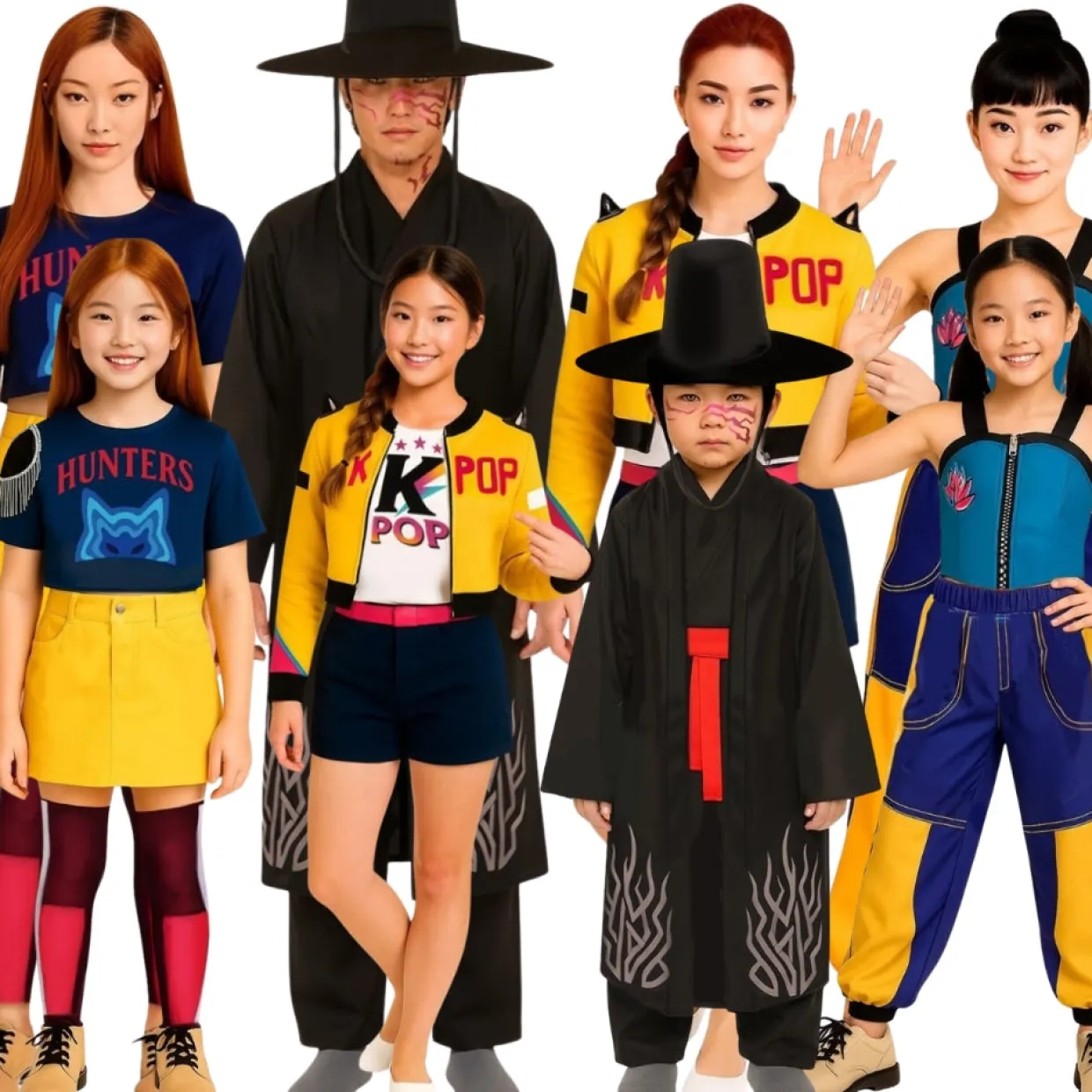 Disfraces en grupo de Cantantes K-Pop Fashion