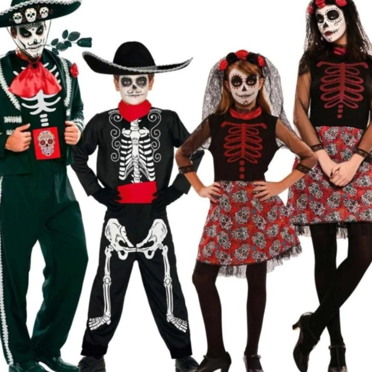 Disfraces en grupo de Catrinas