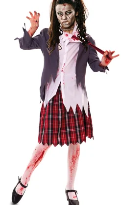 Disfraces en Grupo de Colegiales Zombie