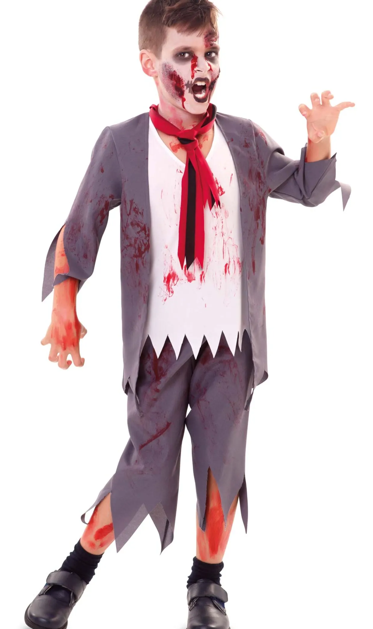 Disfraces en Grupo de Colegiales Zombie