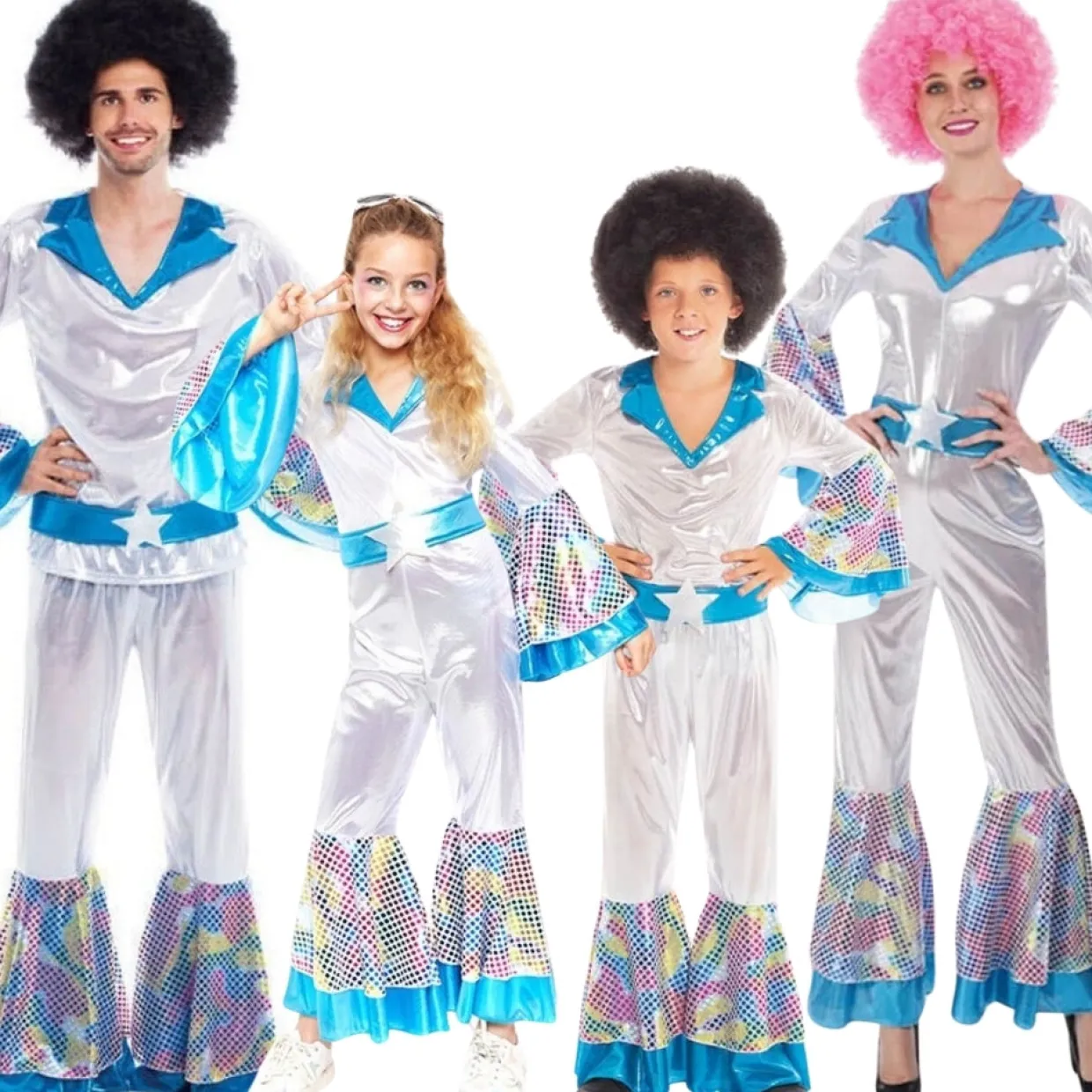 Disfraces en grupo de Disco Abba Deluxe