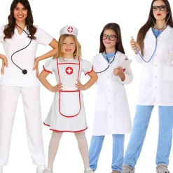 Disfraces en grupo de Doctores y Enfermeras