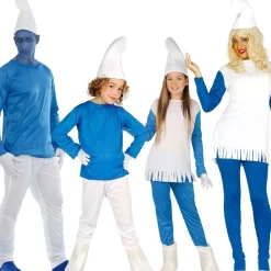 Disfraces en grupo de Duendes Azules