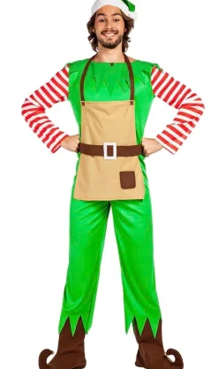 Disfraces en grupo de Elfos Claus